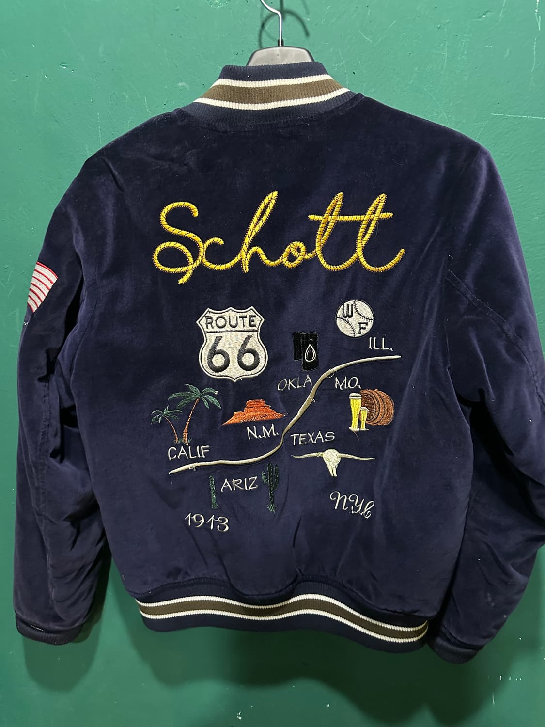 쇼트 벨벳 블루종자켓 M 상품이미지1