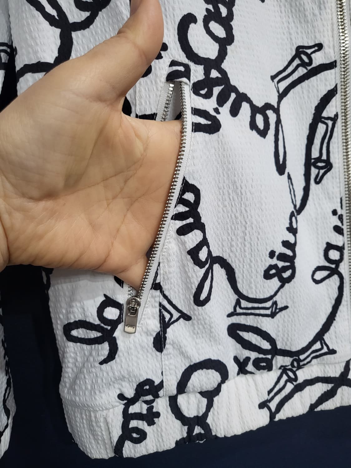 루이까스텔 시어서커 블루종 자켓 상품이미지5