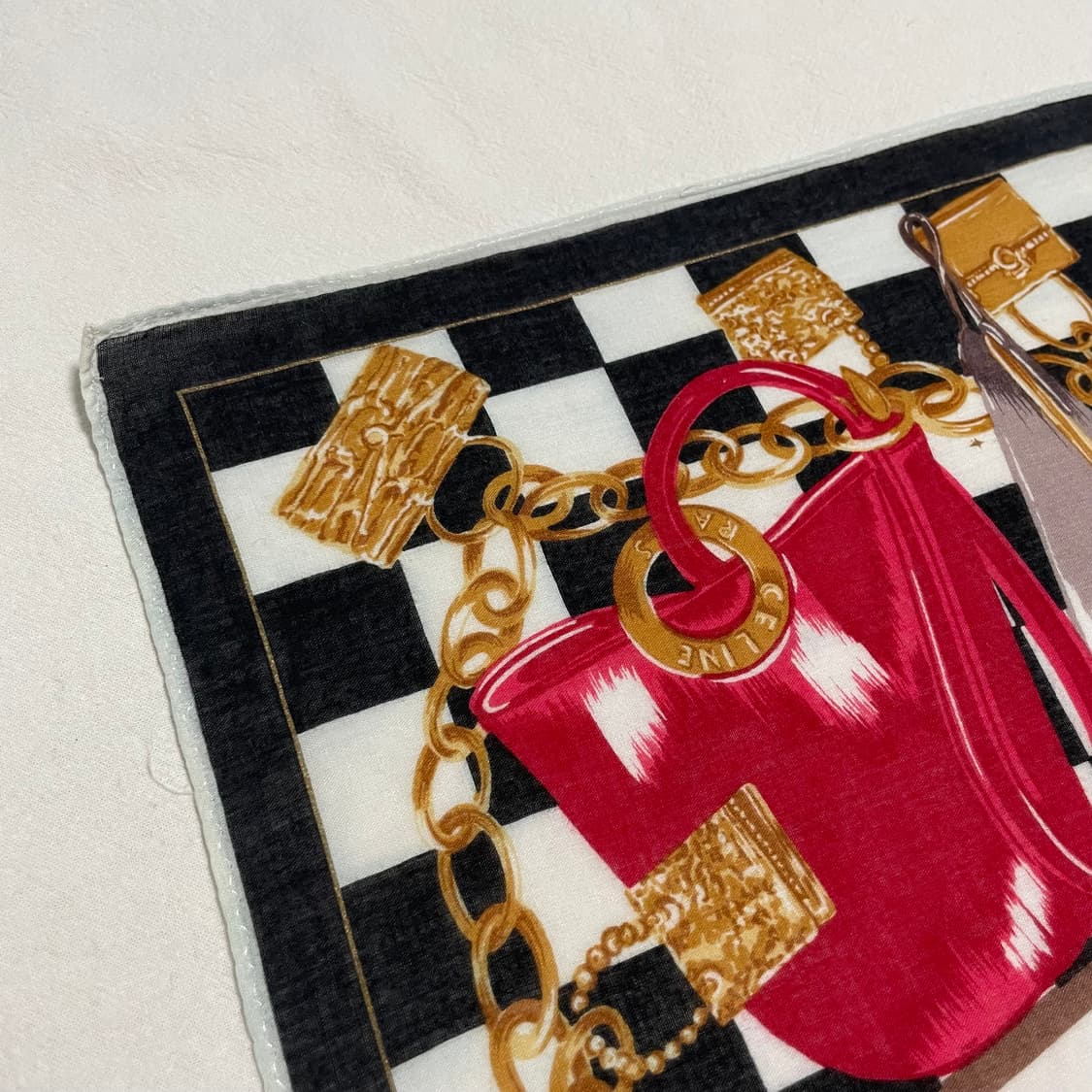 [택포] 셀린느 코튼 손수건 핸드백 쁘띠 스카프 상품이미지5