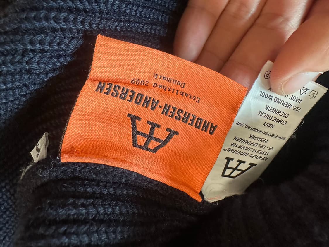 [S] 안데르센 안데르센 네이비 크루넥 네이비 상품이미지3