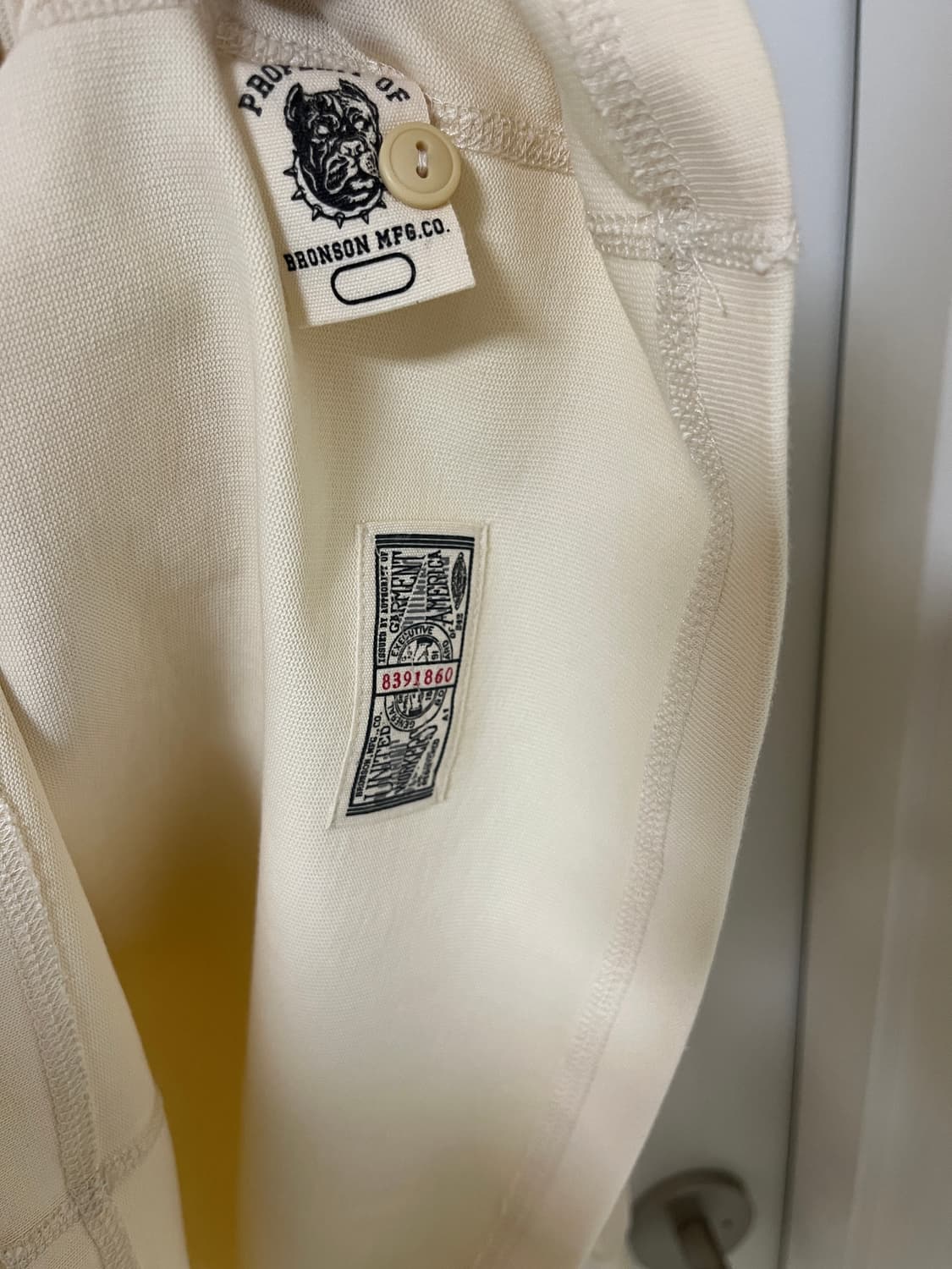 브론슨 BRONSON 헨리넥 화이트,아이보리 XXL사이즈 상품이미지10