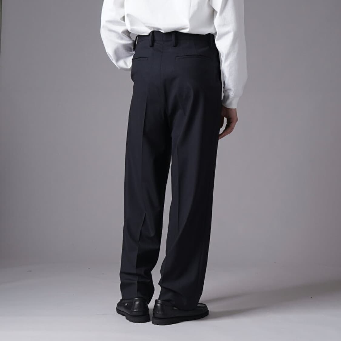 캡틴선샤인 슈컷 울 슬랙스 네이비 32 새상품 상품이미지2