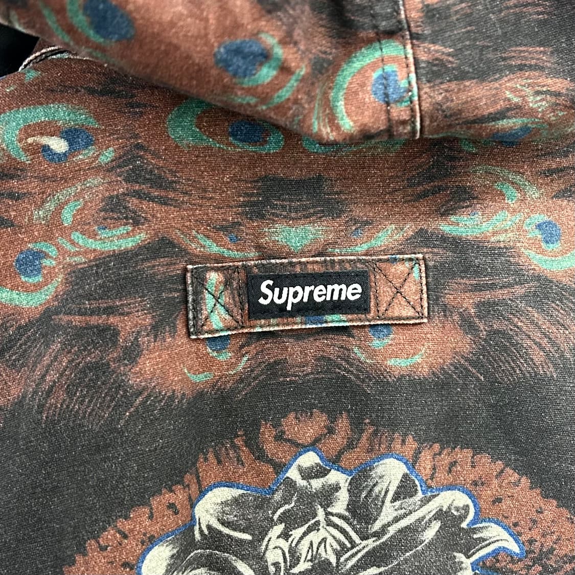 슈프림 23FW 레더카라 유틸리티 자켓 피콕 상품이미지7