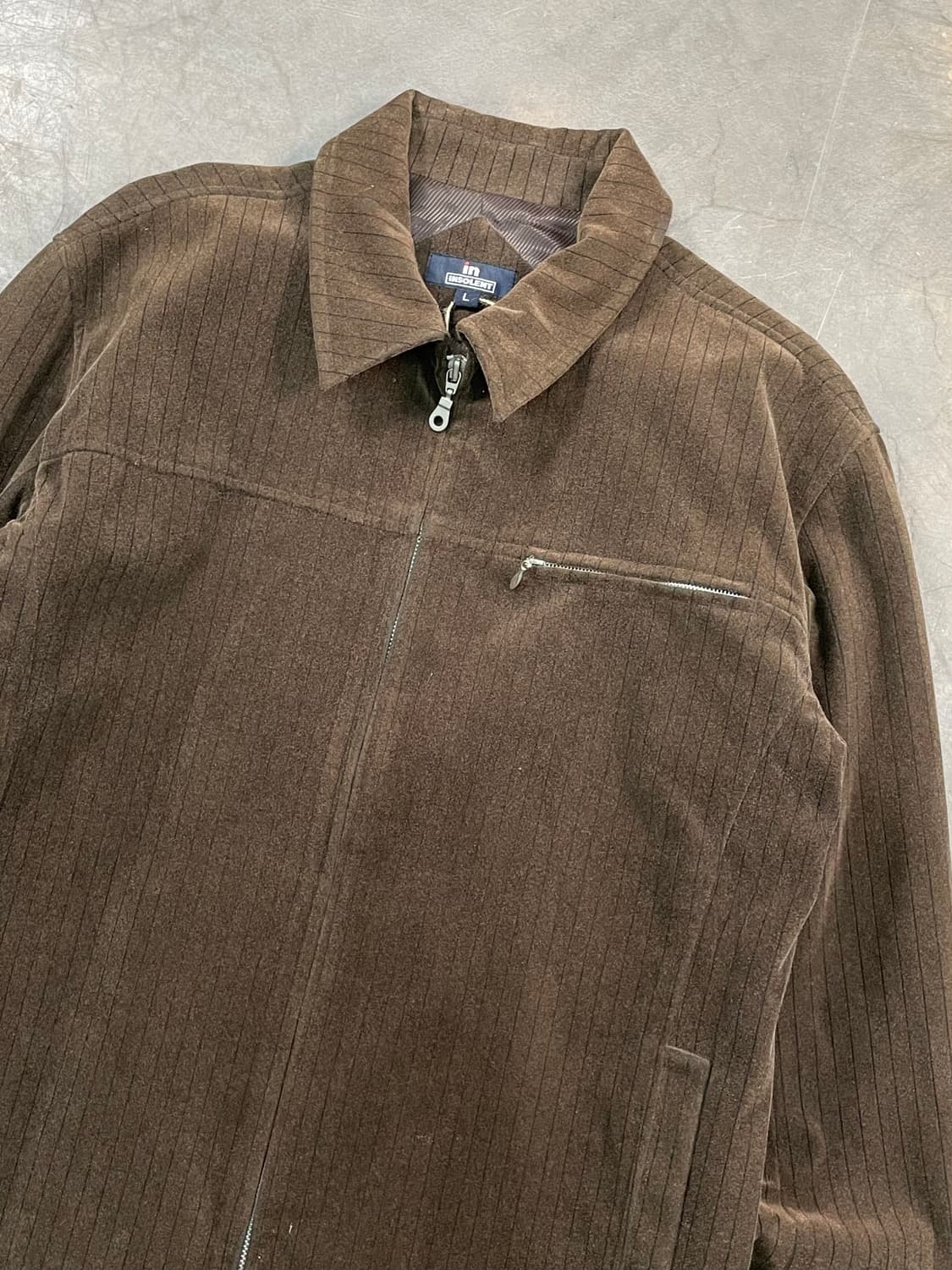 빈티지 스트라이프 블루종 자켓 상품이미지2