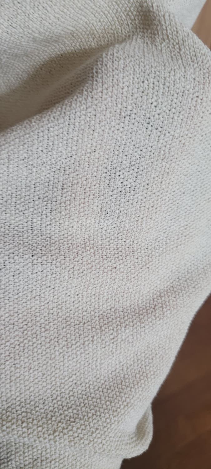 👔남성105사이즈👔올젠 얇은 니트 반팔 베이지 상품이미지4