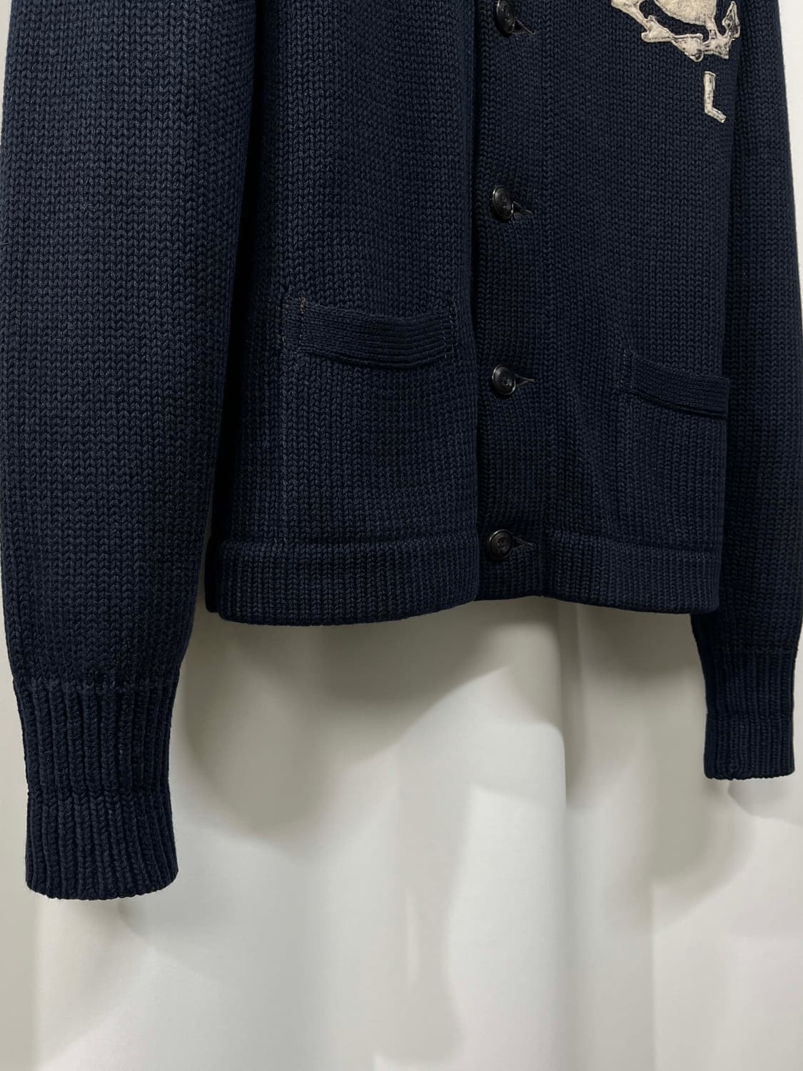 폴로 랄프로렌 인디고 Naval USN 헤비 코튼린넨 가디건 자켓 상품이미지8