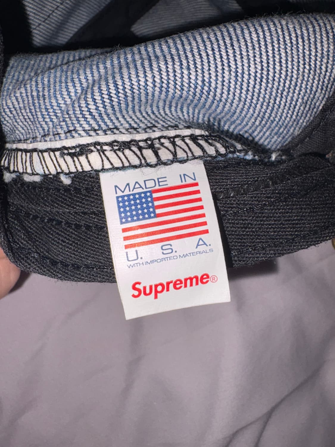 슈프림 워시드 치노 트윌 캠프캡 데님 상품이미지4