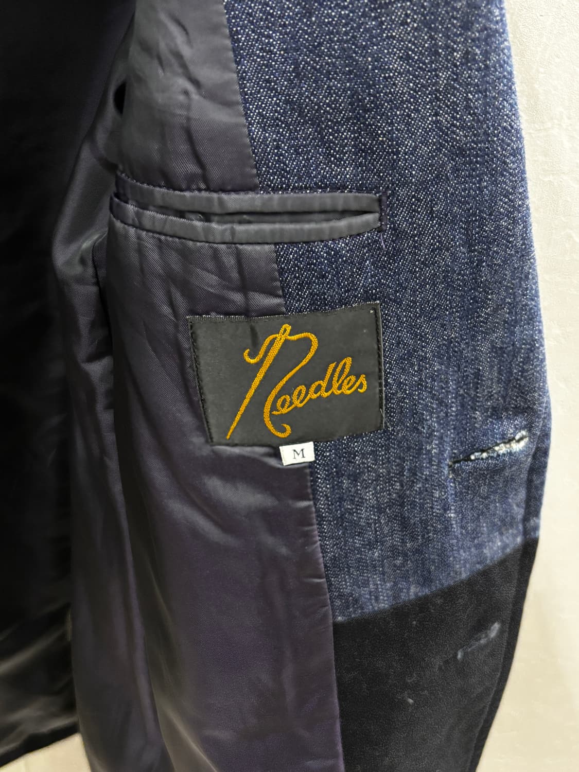 니들스 데님 라펠 남성 자켓 M 상품이미지3