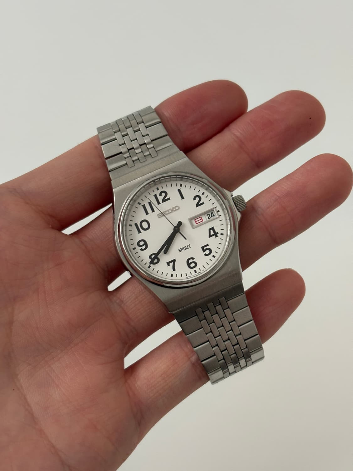 1990s Spirit Arabic Index Silver Quartz 상품이미지1