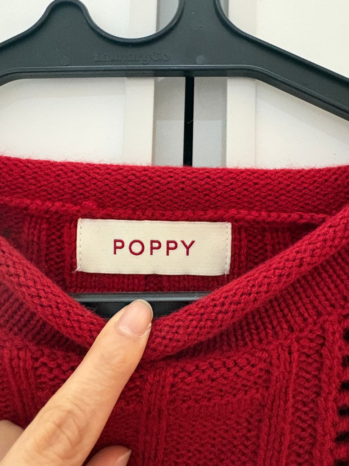 POPPY 레드리본 니트 상품이미지4