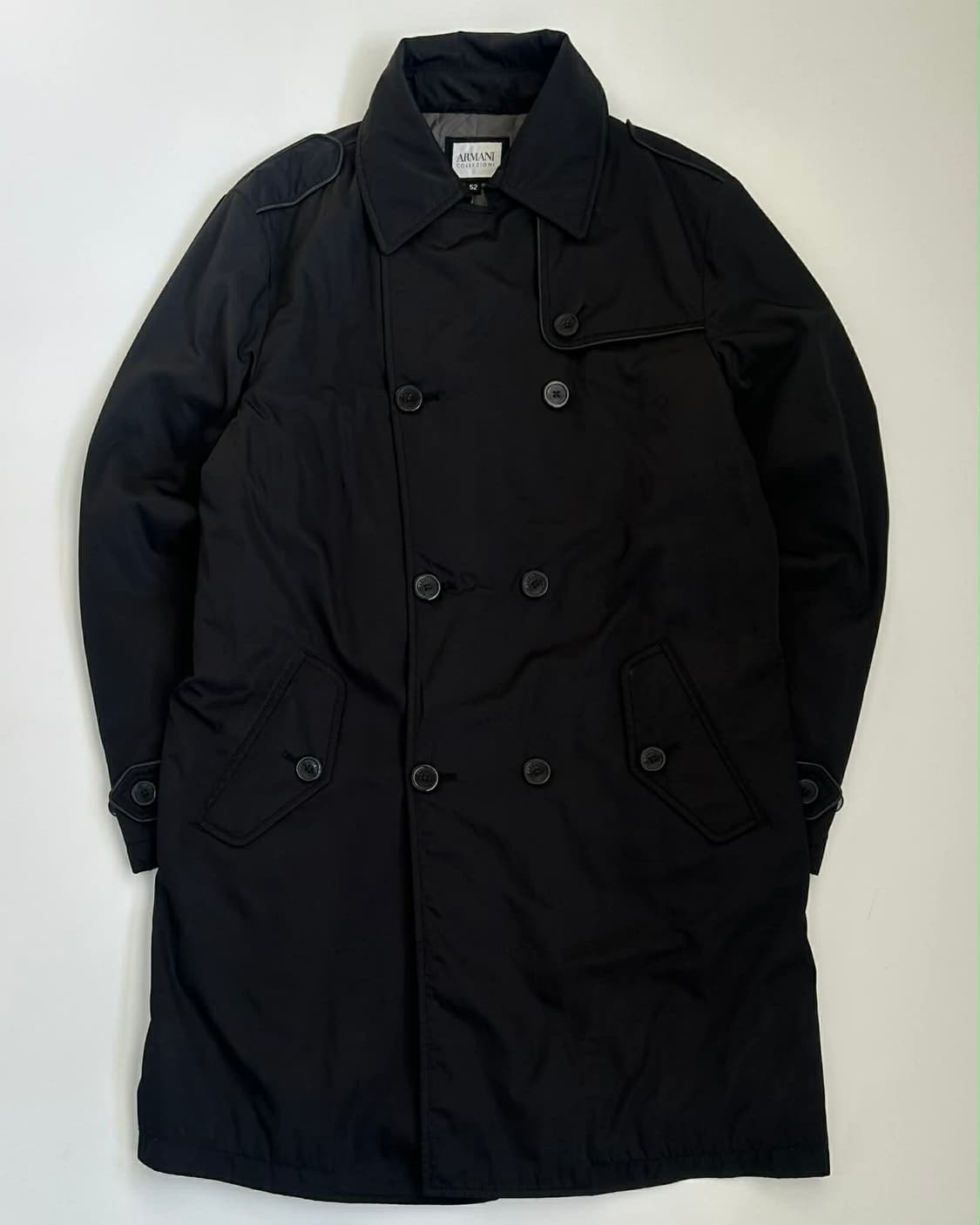 [52] 아르마니 꼴레지오니 더블 브레스티드 트렌치 코트 상품이미지1