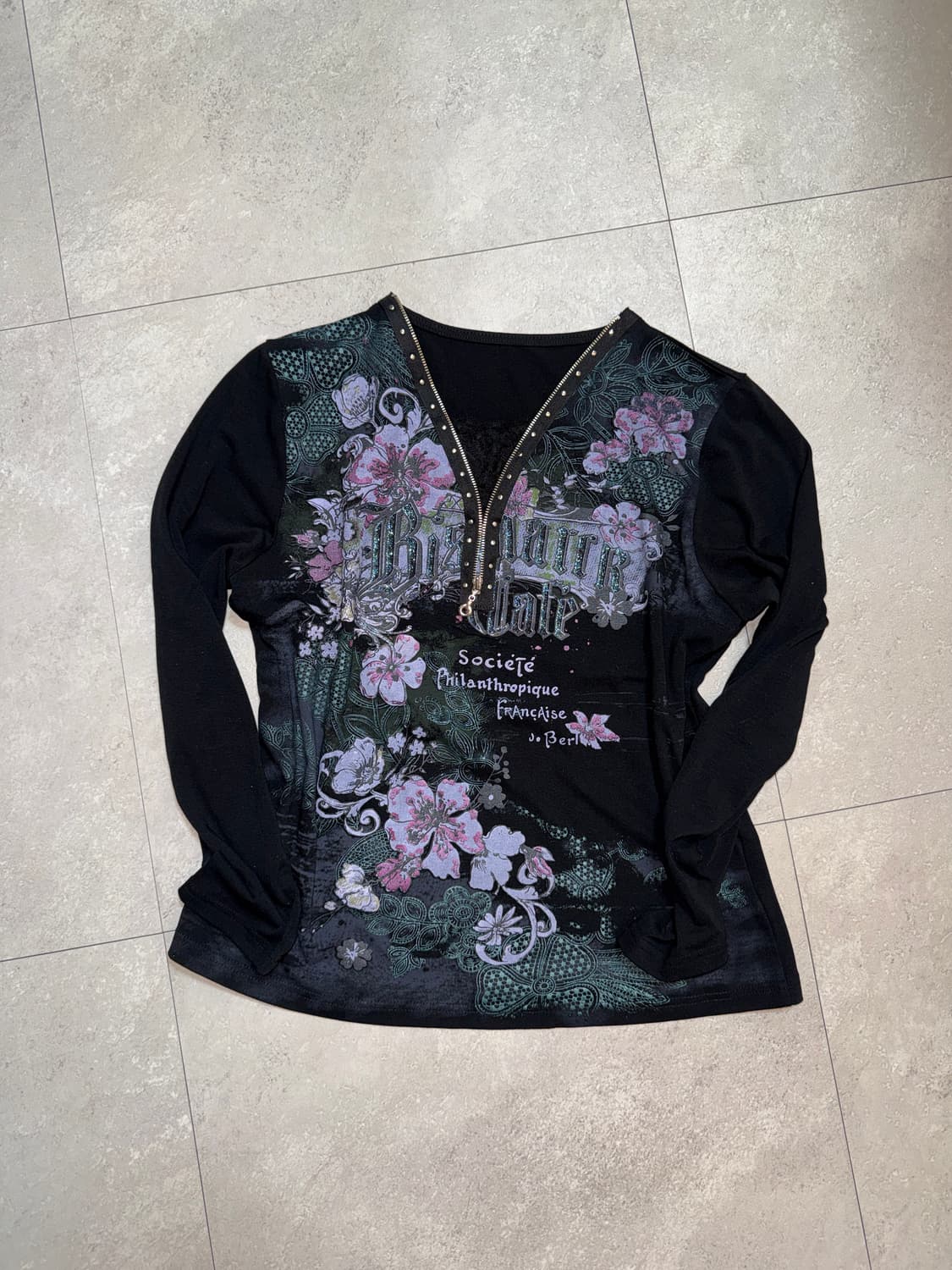 펑크 오리엔탈 큐빅 롱슬리브 상품이미지1