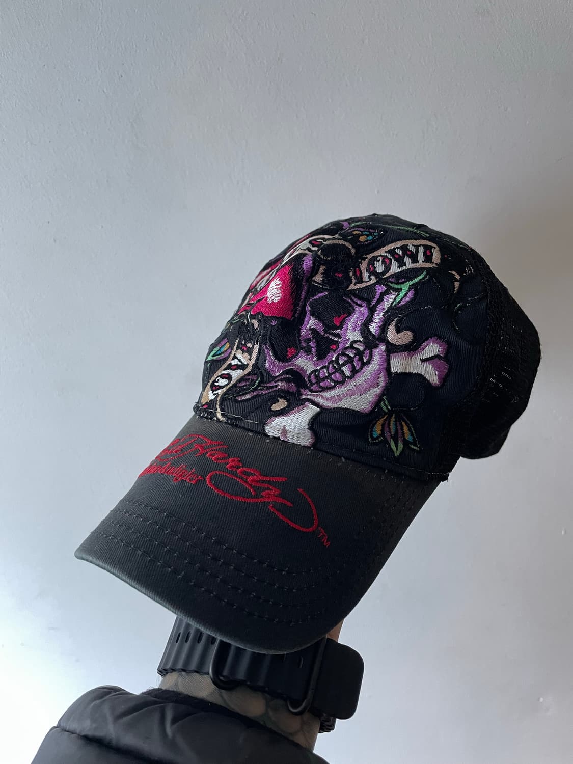 빈티지 에드 하디 매쉬 볼캡 상품이미지2