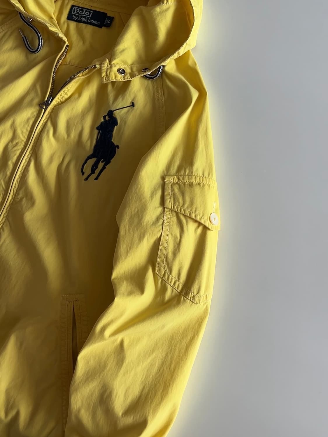 폴로 랄프로렌 옐로우 빅포니 후드 자켓 L 상품이미지4