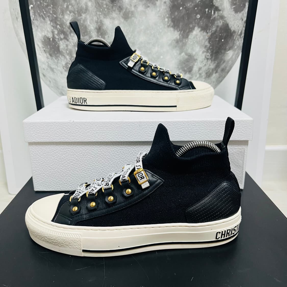 정품 36.5) 디올 테크니컬 워크앤 디올 니트 스니커즈 230~235 상품이미지1