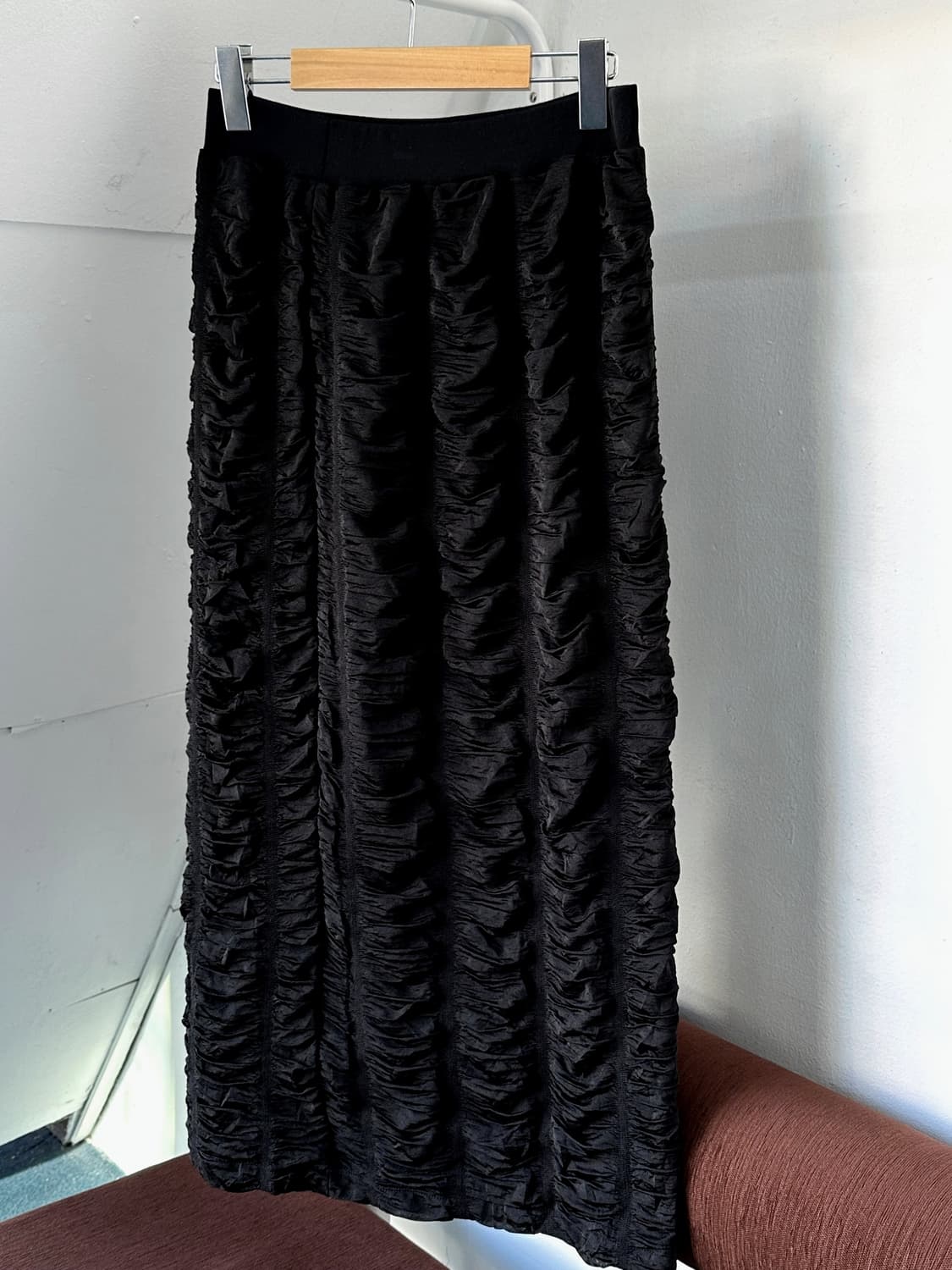 Volume shirring design long skirt 상품이미지9