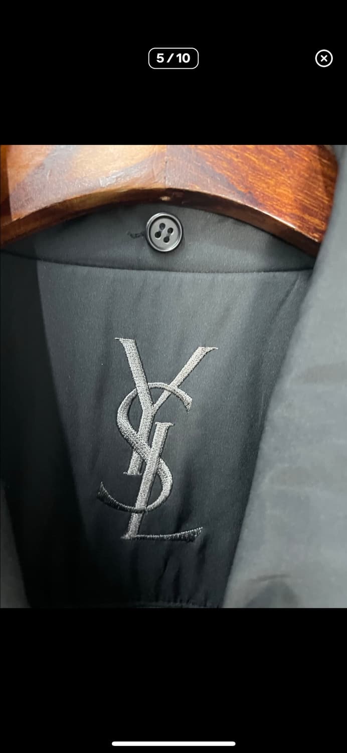 입생로랑 아카이브 폴리쉘 블랙 자켓 A3021 상품이미지5