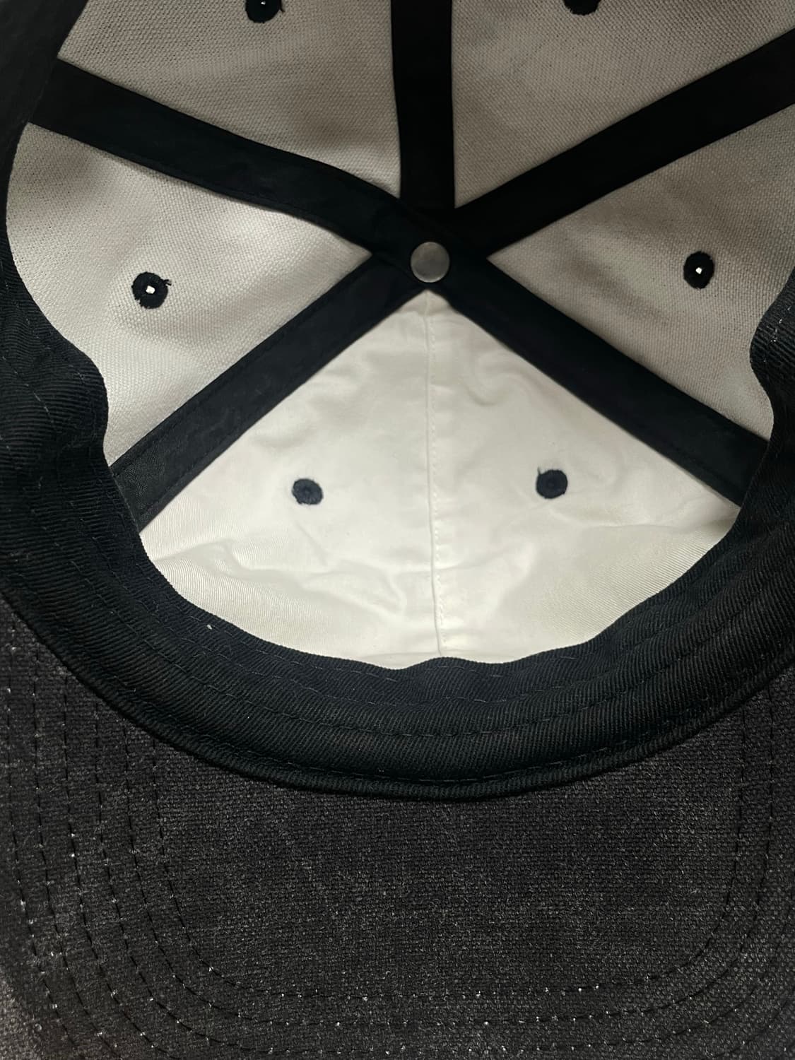 19fw 슈프림 스크립트 로고 6패널 블랙 상품이미지4