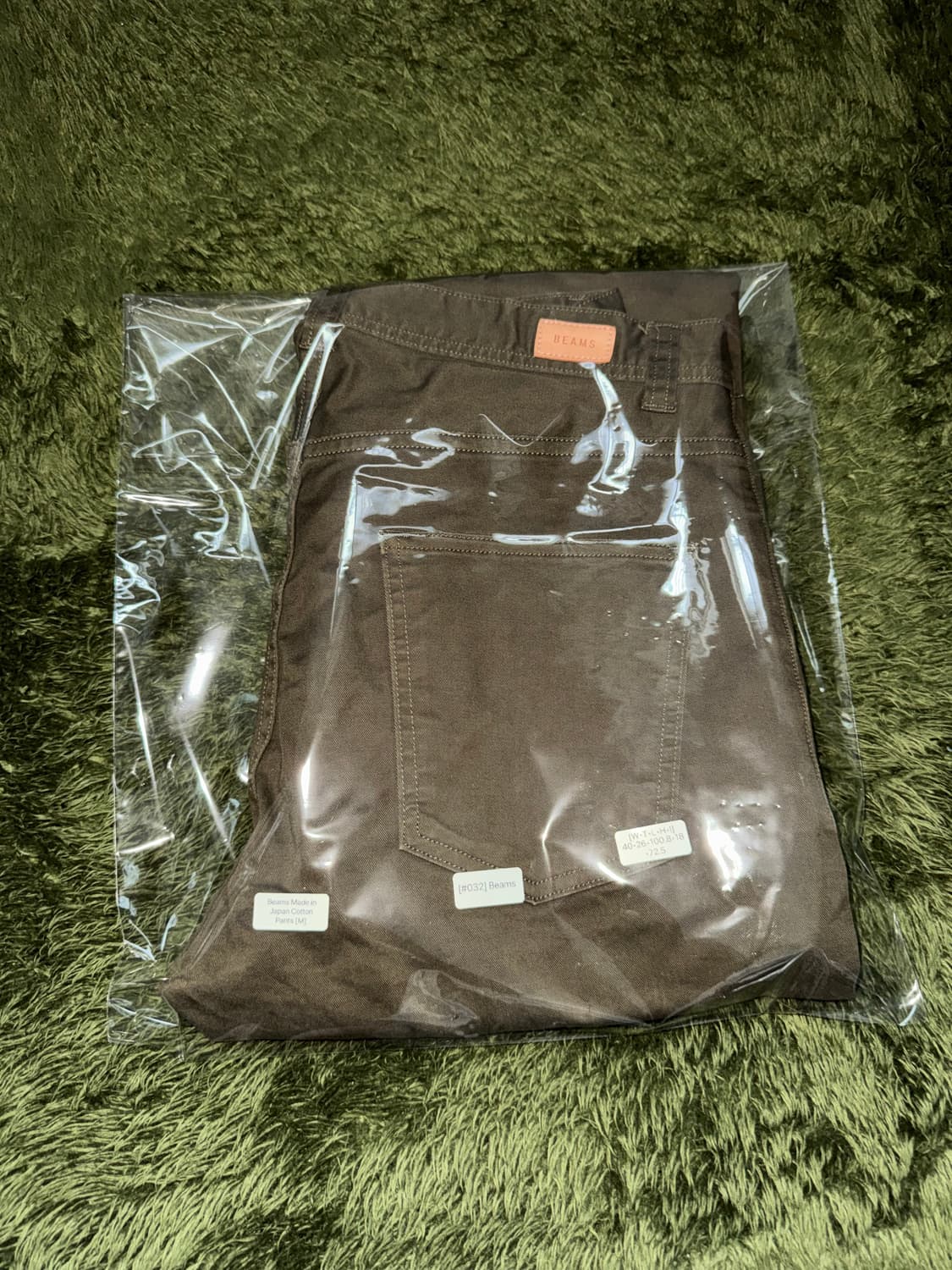 [M] Beams 빔즈 Made in Japan 코튼 팬츠 올리브 상품이미지9