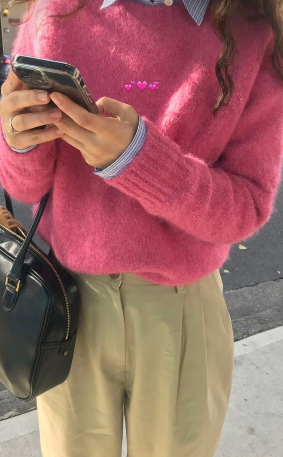 시엔느 모마 울스웨터 핑크 팝니다. 상품이미지3