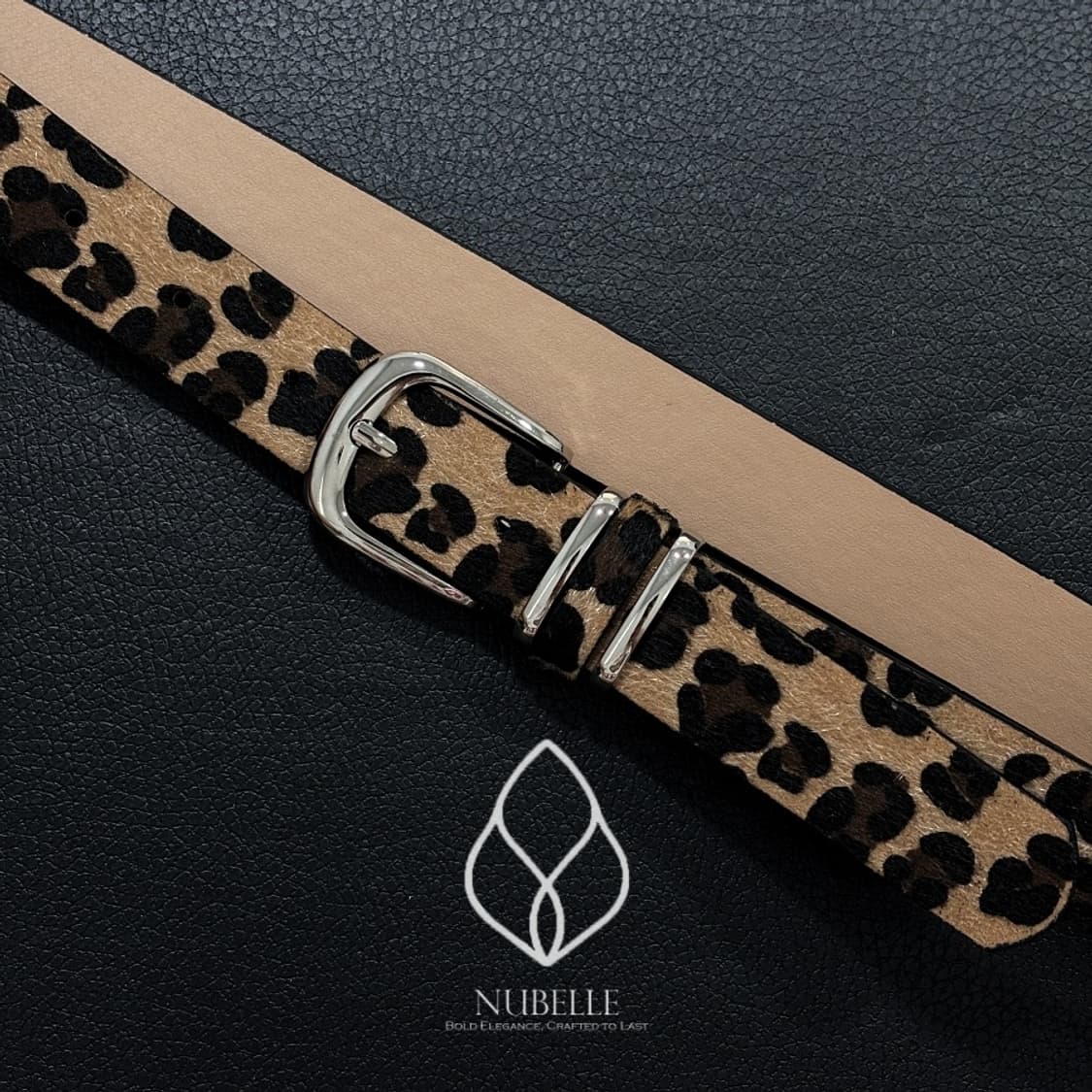 🌗 Leopard hair belt / 호피 레오파드 송치털 벨트 상품이미지2