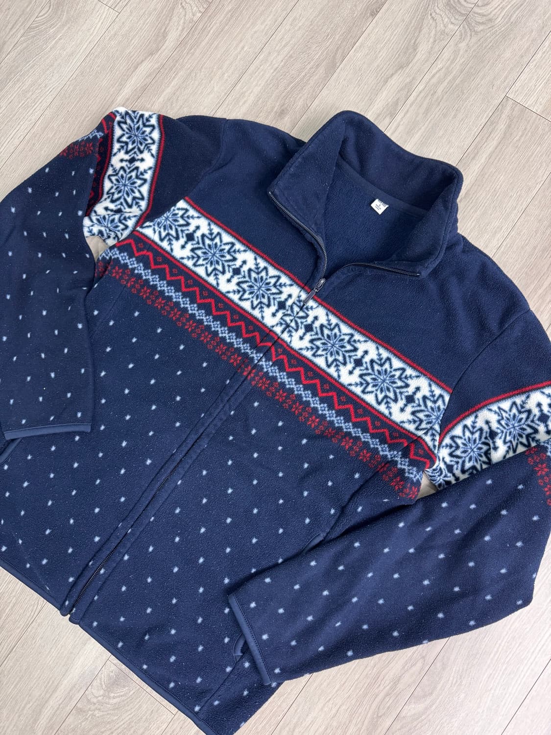 유니클로 노르딕 도트 플리스 집업 상품이미지3