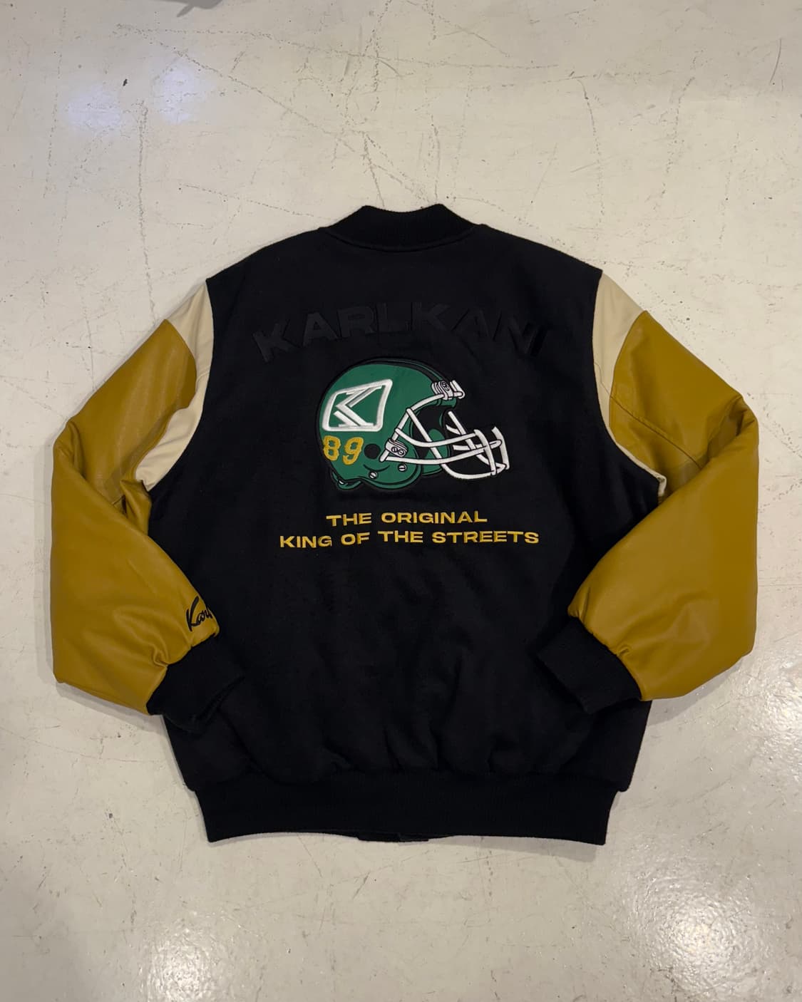 칼카니 풋볼 헬멧 배색 바시티 자켓 상품이미지4