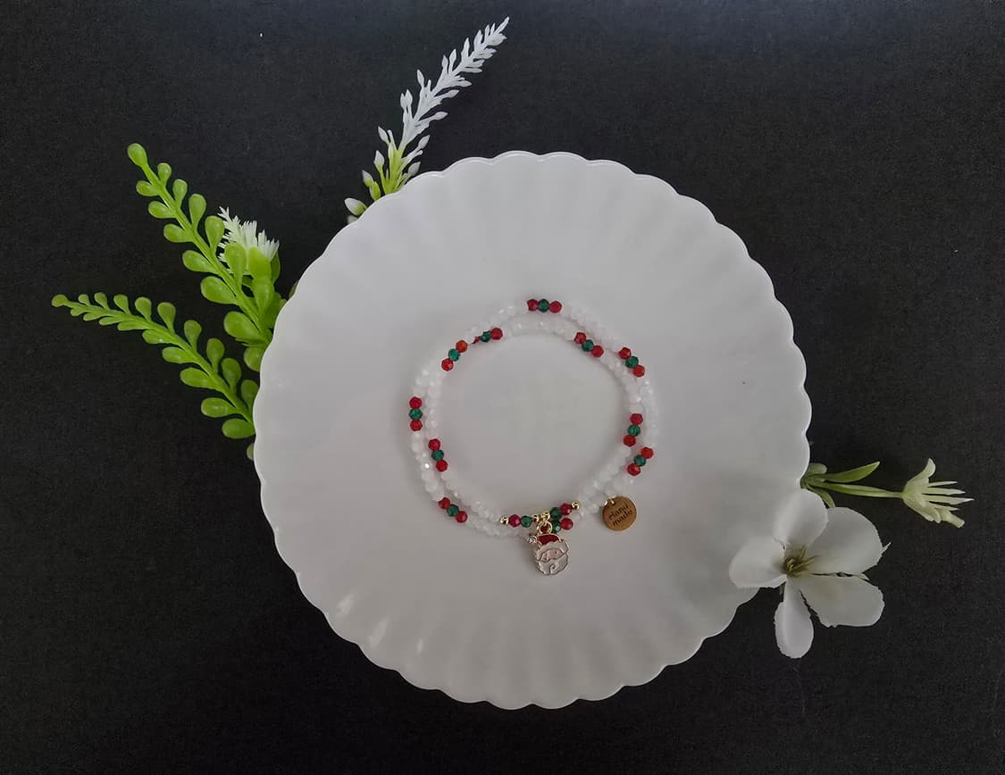 크리스마스 두줄팔찌_산타 상품이미지2