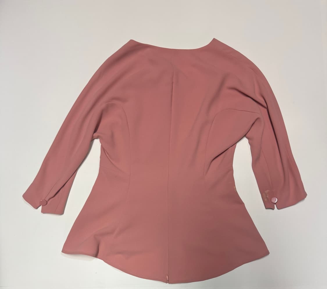 여성 모조에스핀 풀오버 핑크 블라우스 상품이미지2