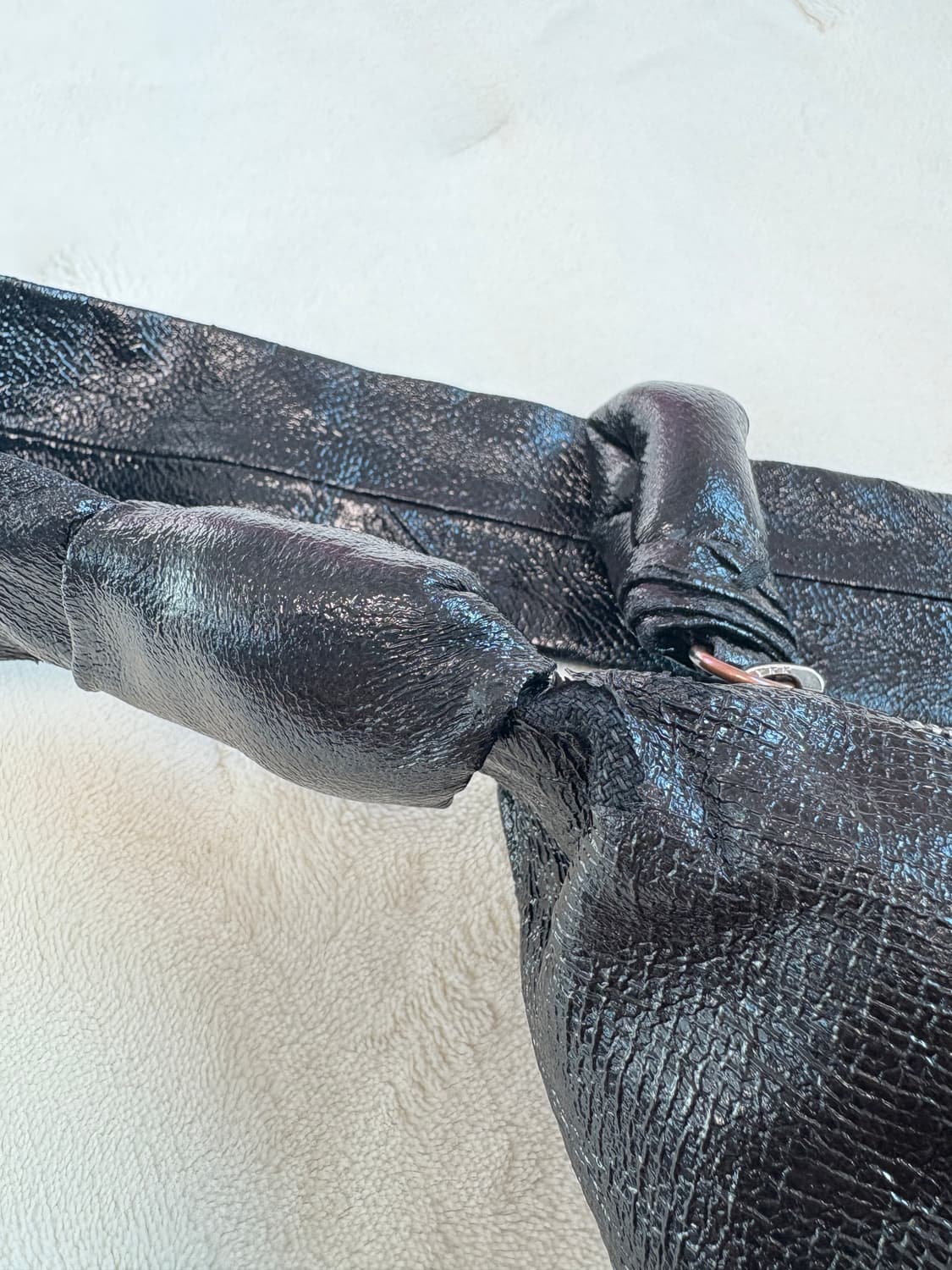 르메르 코티드린넨 크루아상 범백 블랙 m 미디엄 상품이미지8