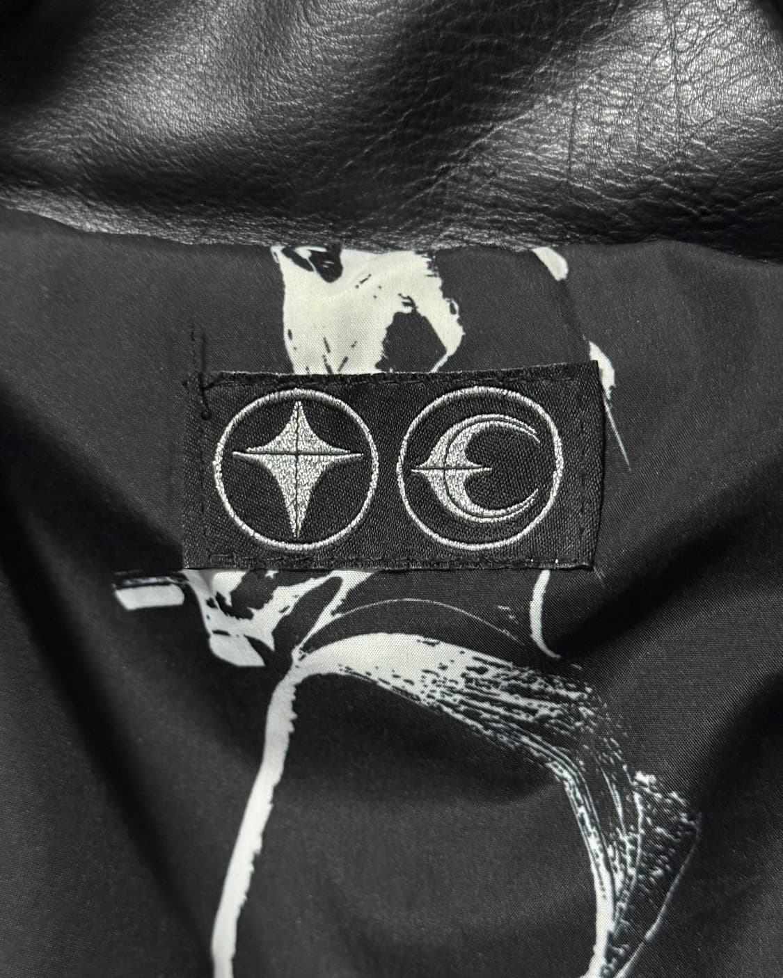 떠그클럽 가죽 레더 퍼퍼 자켓 크롭 패딩 블랙 2 사이즈 100 펑크 상품이미지9