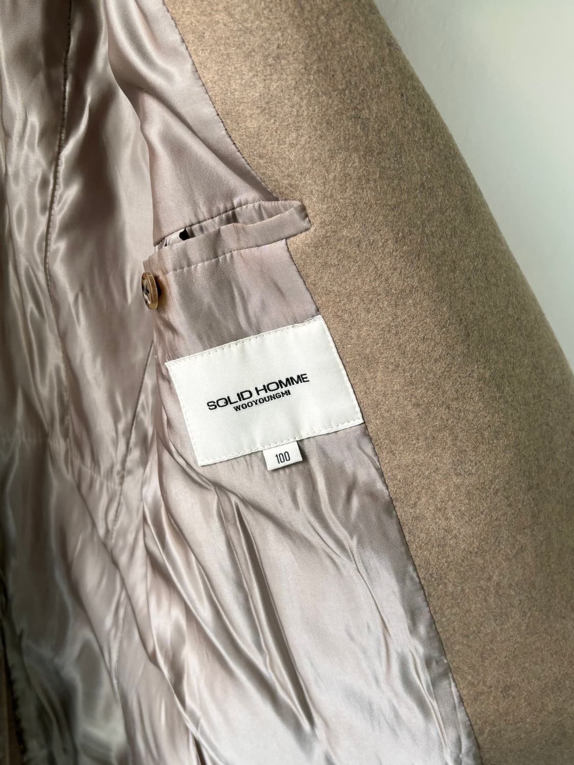 솔리드옴므 by 우영미 하이넥 더블 피코트  상품이미지7