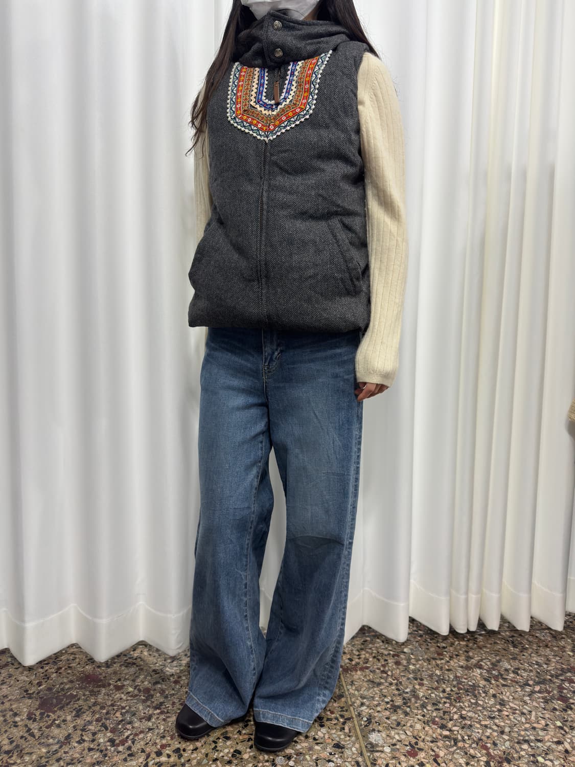 beams heart hood vest padding 상품이미지3