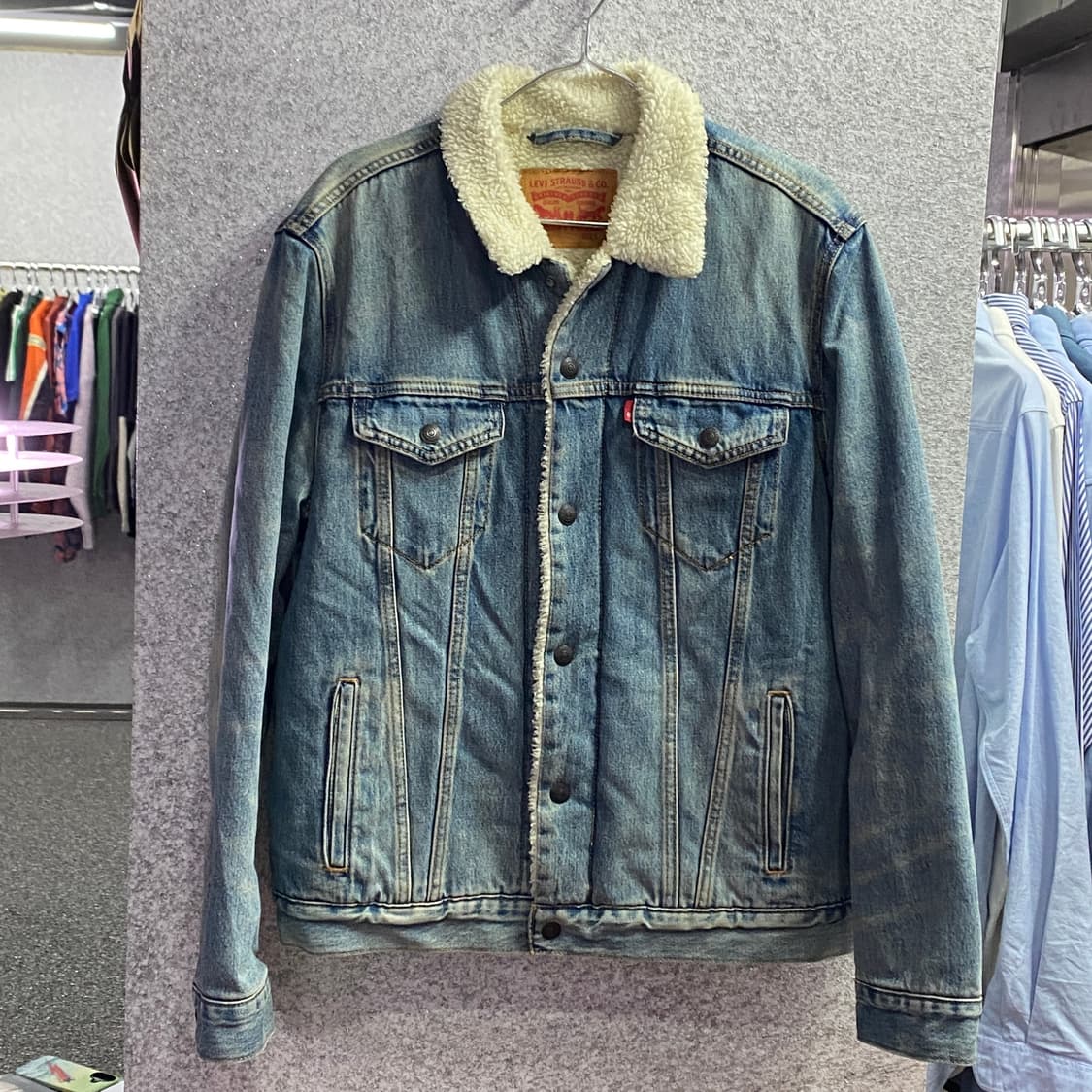 리바이스 레드 탭 포켓 양털 데님 자켓 B3196 상품이미지2