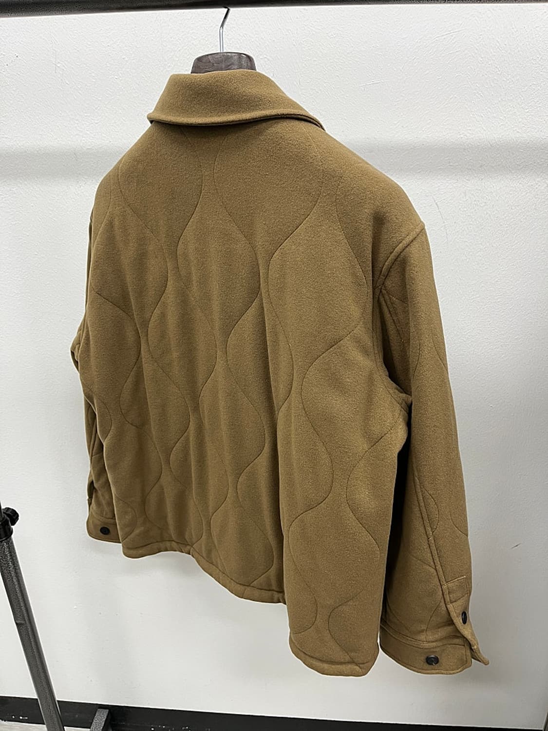 100-105) 커스텀멜로우 브라운 퀼팅 하프자켓  상품이미지6