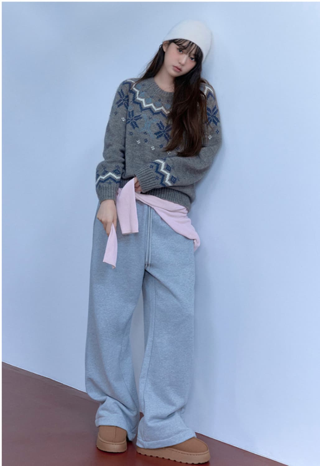 로라로라 노르딕 니트 그레이 상품이미지3