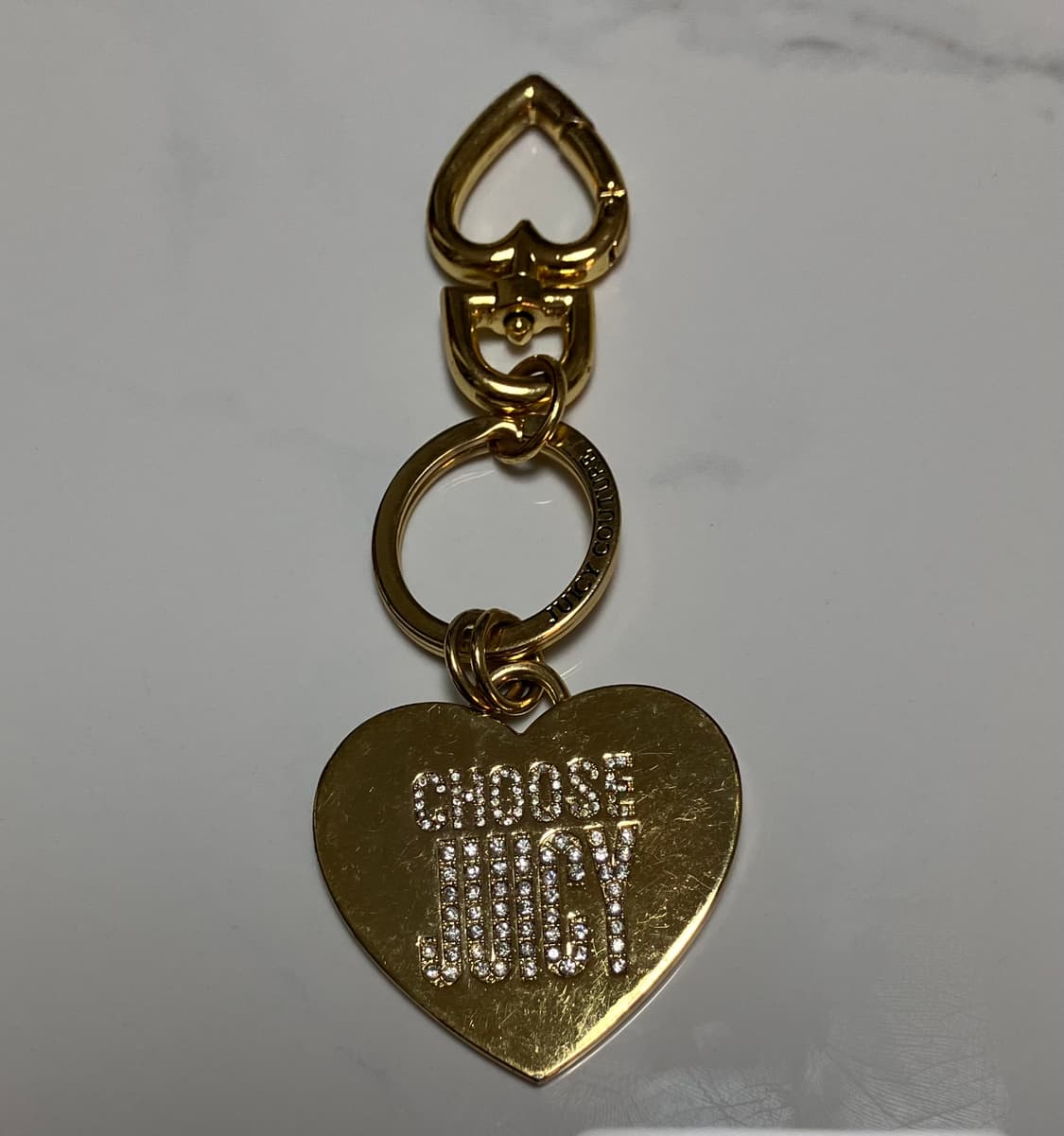 Y2K 쥬시 꾸뛰르 골드 키링 참 Juicy Couture 열쇠고리 상품이미지1