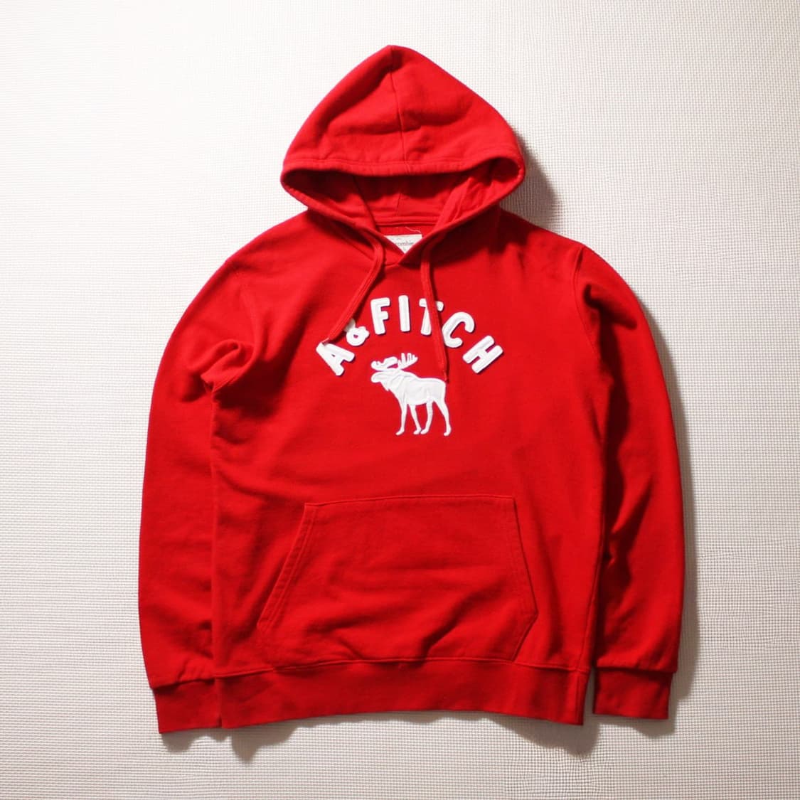 Abercrombie 아베크롬비 레드 기모 후드티 상품이미지1