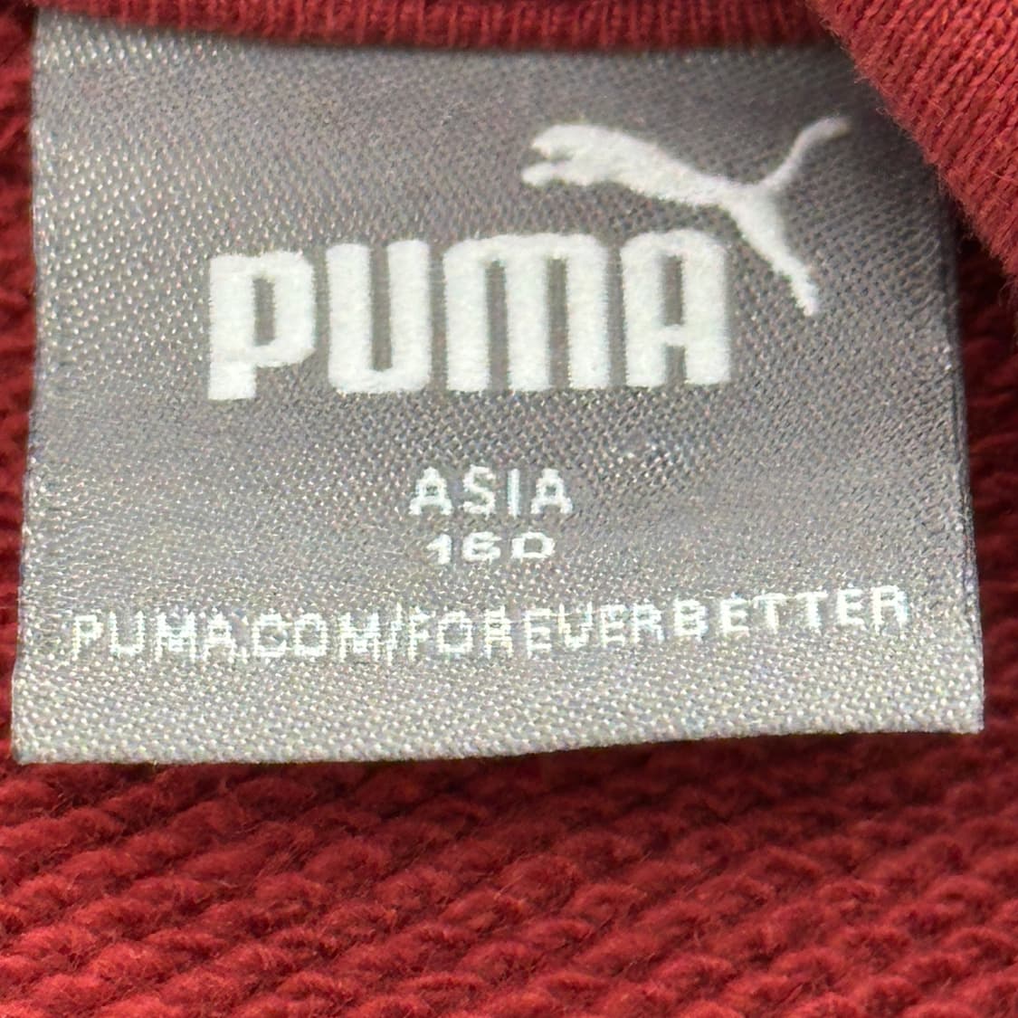 푸마 Y2K 로고 프린팅 빈티지레드 러블리 후드티 상품이미지4