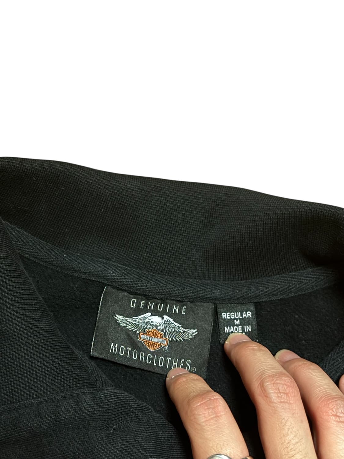 할리데이비슨 빈티지 반집업 스웻셔츠 맨투맨 상품이미지9