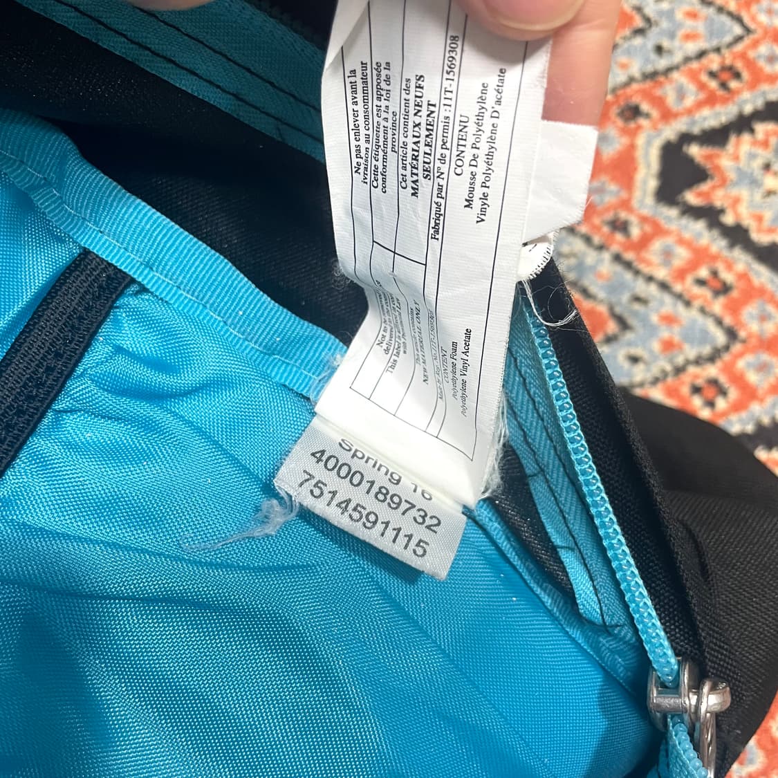 잔스포츠 블루 디테일 블랙 백팩 상품이미지6