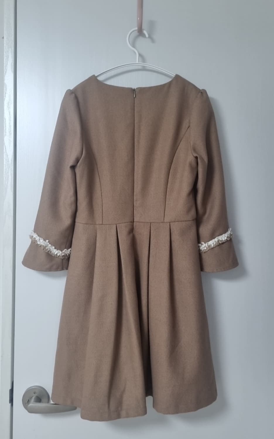 시크라인 베이지 원피스 S 하객룩 (드라이크리닝 완료) 상품이미지2