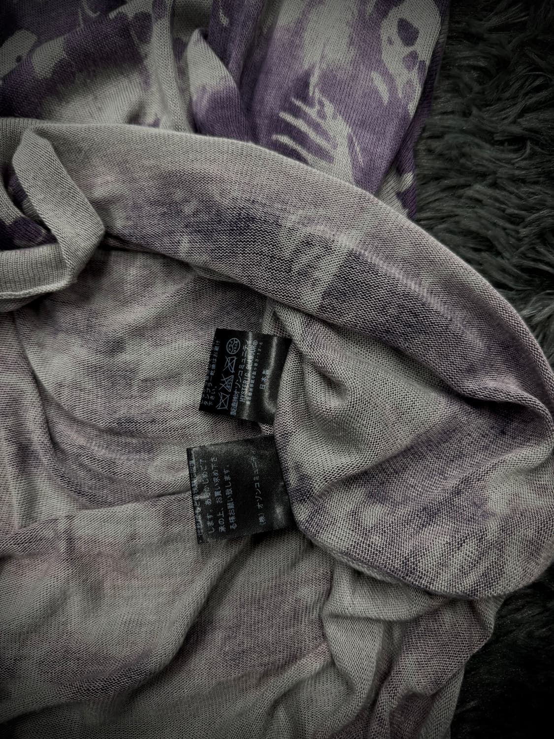 Hysteric Glamour 스컬 패턴 언발란스 니트 상품이미지7