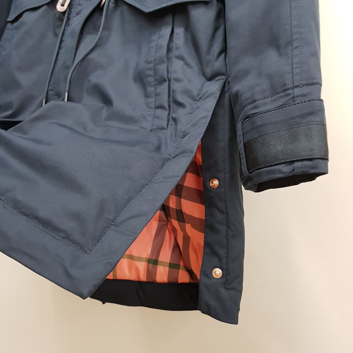 sjwani 2022 체크안감 후드 다운패딩 55사이즈 상품이미지4