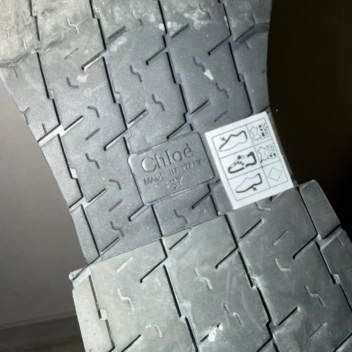 끌로애x 바버 앵클 부츠 블랙 37 (235-240) 상품이미지7