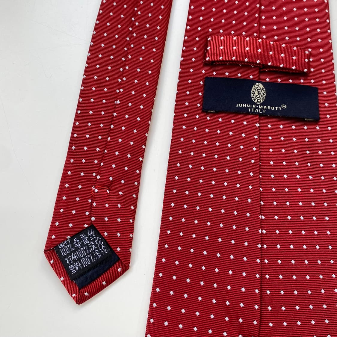 JOHN-R MAROTT  ITALY 실크 도트넥타이 상품이미지5