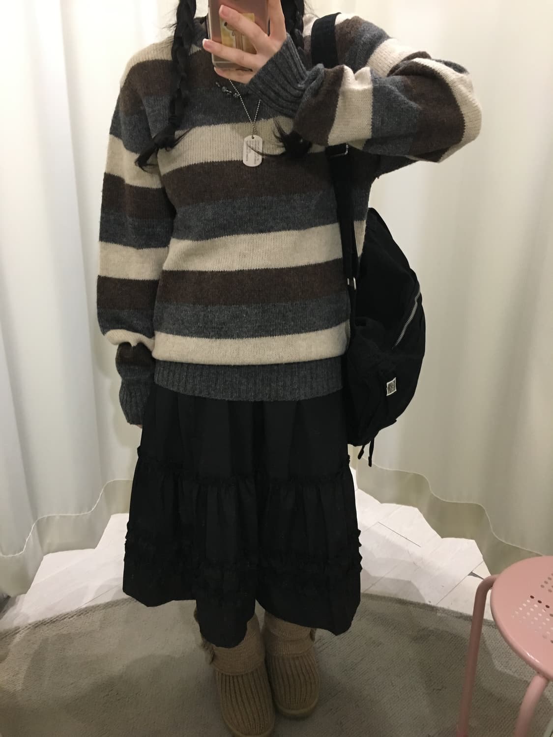 stripe wool knit 상품이미지5