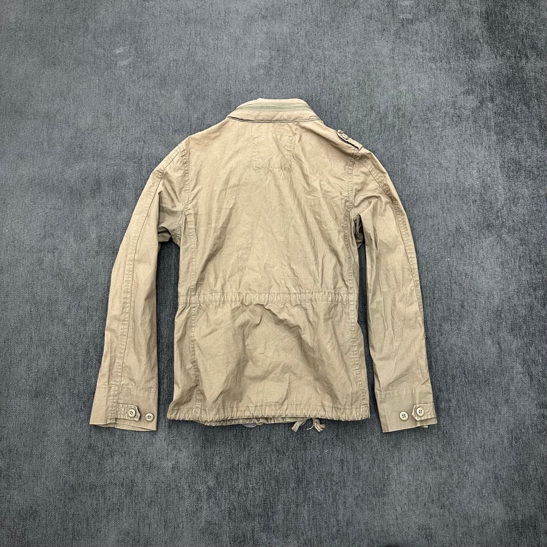 Khaki shoulder strap military jacket 상품이미지4