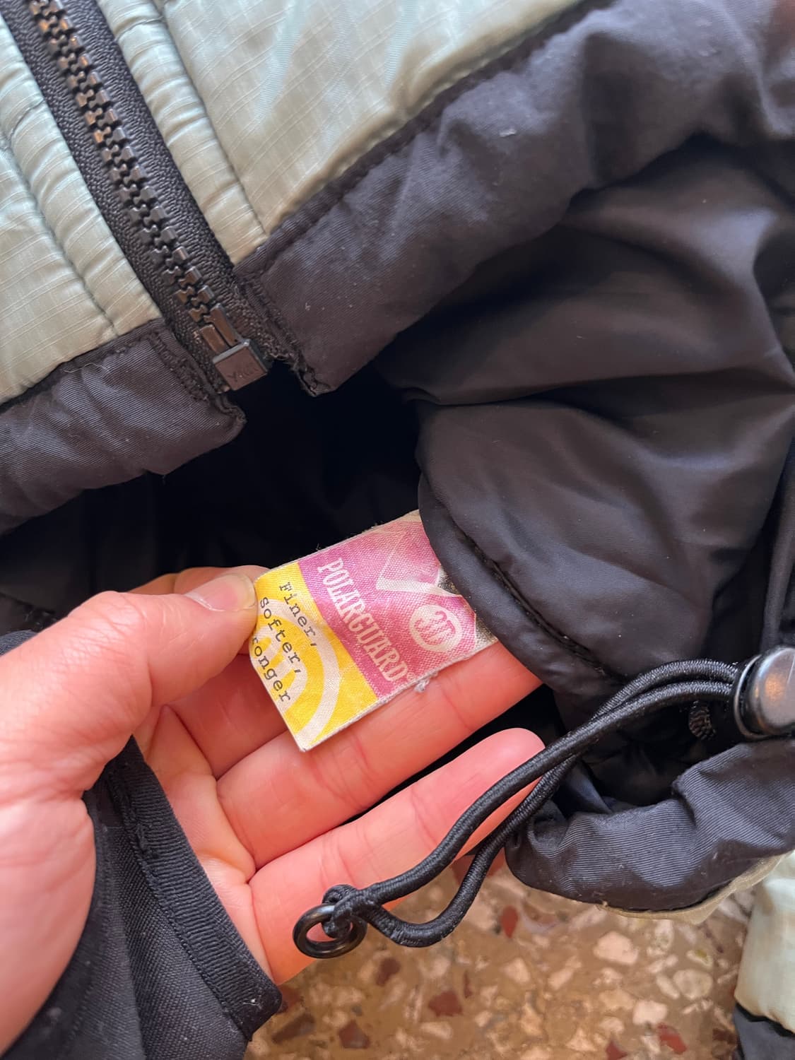 노스페이스 센터로고 세이지그린 경량패딩 상품이미지8