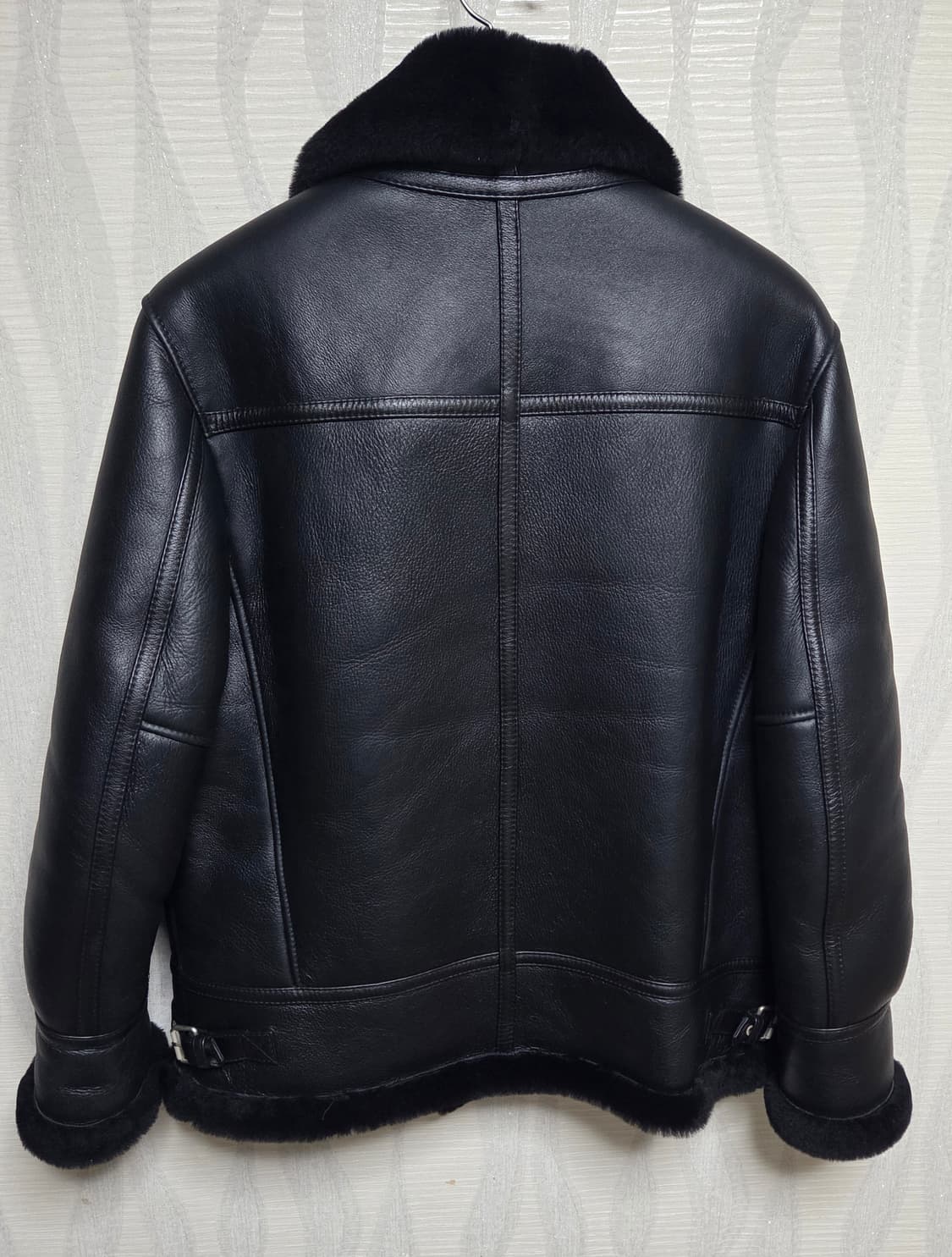 스페로네 리얼 b3 무스탕 블랙 m 양가죽 양털 상품이미지2